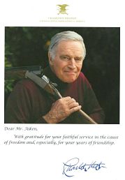 2006 NRA spokesman Charlton Heston Thanks John