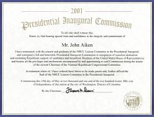 2001 Presidential Inaugural Commission